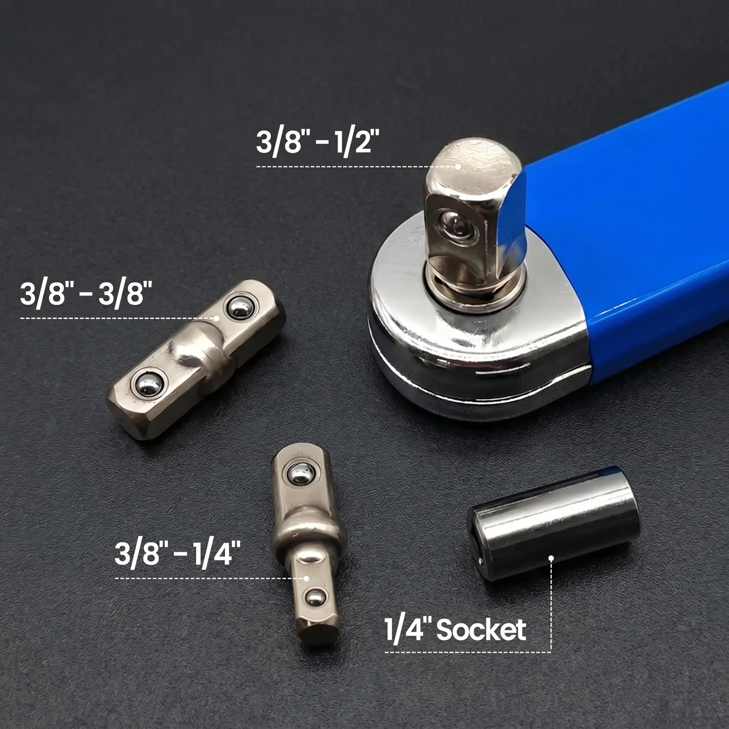 Socket Adapters - Male 4 pcs